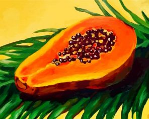 Papaya paint by number