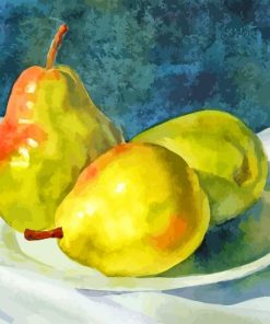 Pear Fruit Still Life paint by numbers