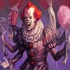 The Pennywise Clown Art paint by numbers