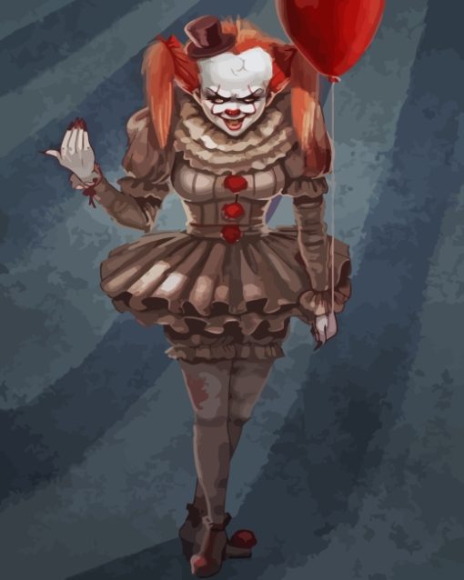Pennywise Girl paint by number