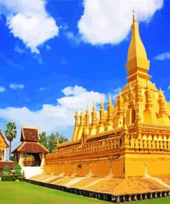 Pha That Luang Laos paint by numbers