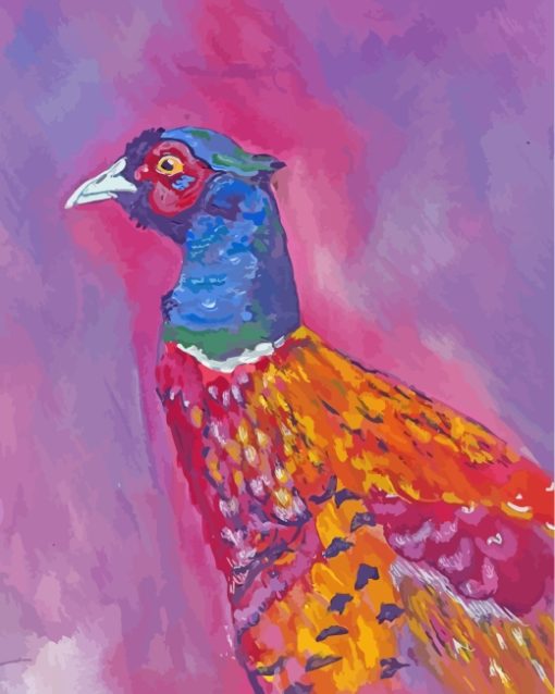 Pheasant Bird Art paint by numbers