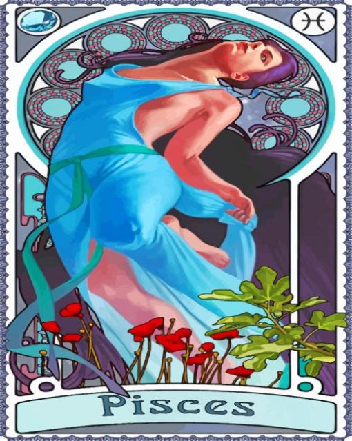 Gorgeous Pisces Lady paint by numbers