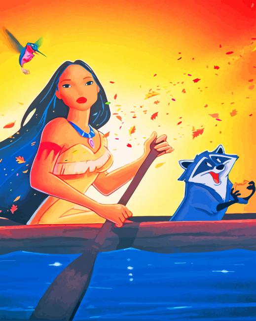 Aesthetic Pocahontas Disney - Paint By Number - Paint by Numbers for Sale