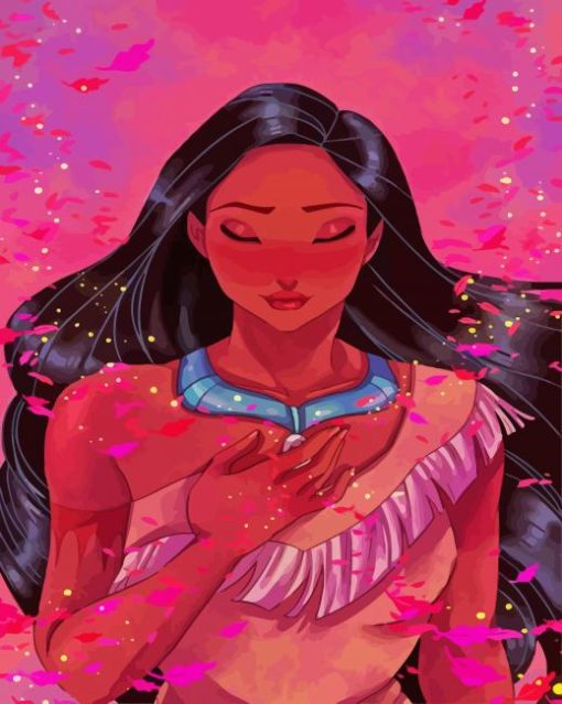 The Princess Pocahontas Disney paint by numbers