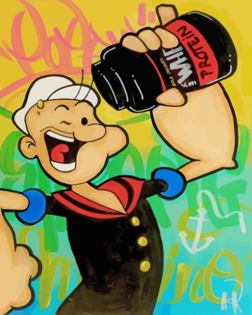 Popeye paint by numbers