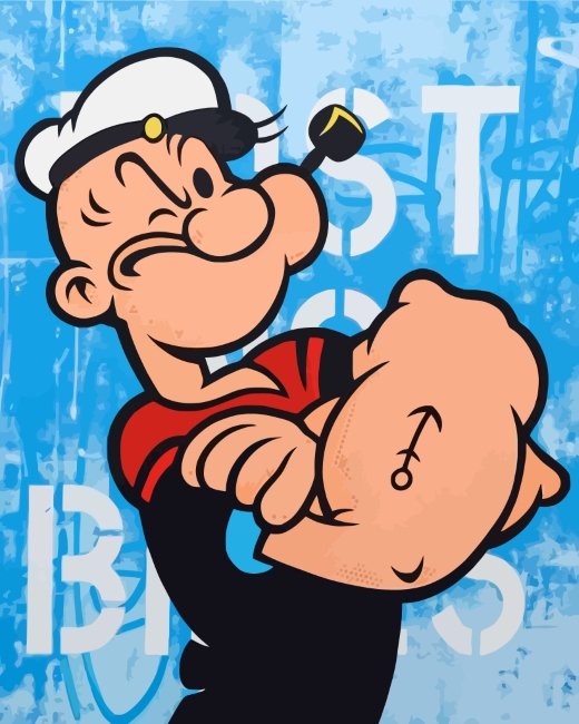 Popeye The Sailor Man paint by numbers