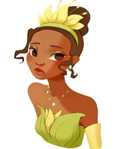 The Princess Tiana Art paint by numbers