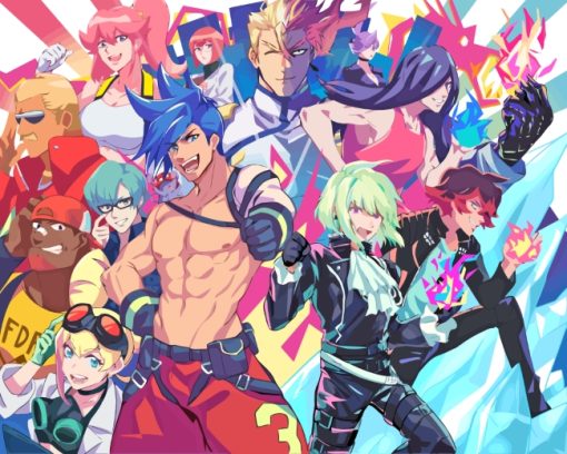 Promare Anime Characters paint by numbers