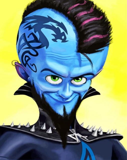 Puck Rock Megamind paint by numbers