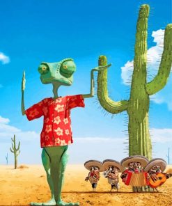 Rango And His Friends American Cartoons paint by numbers
