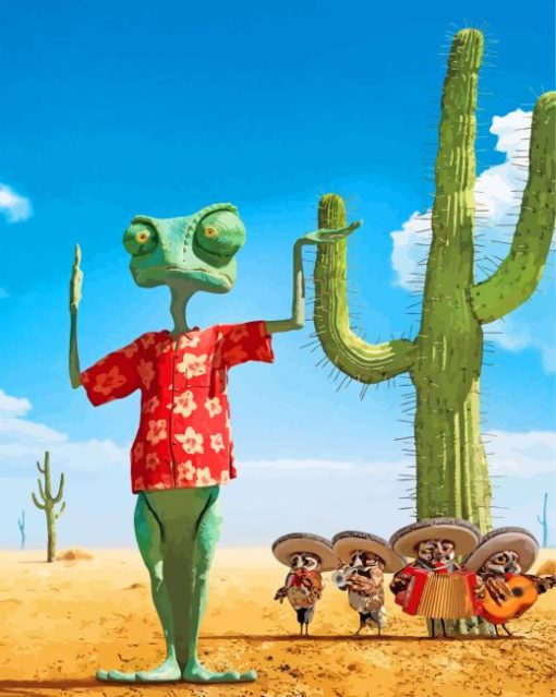 Rango And His Friends American Cartoons paint by numbers