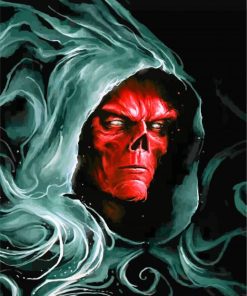 Red Skull Avengers paint by numbers