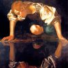 Narcissus Caravaggio paint by numbers