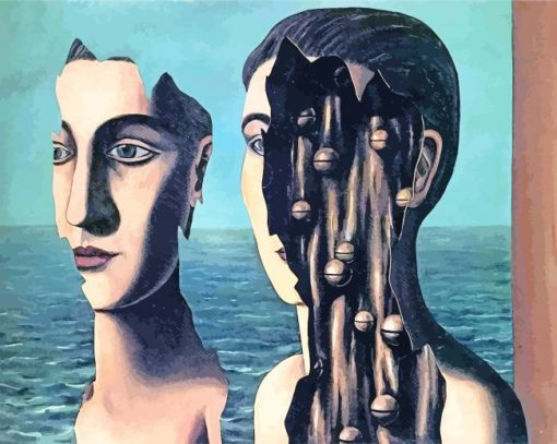 Rene Magritte The Double Secret paint by numbers