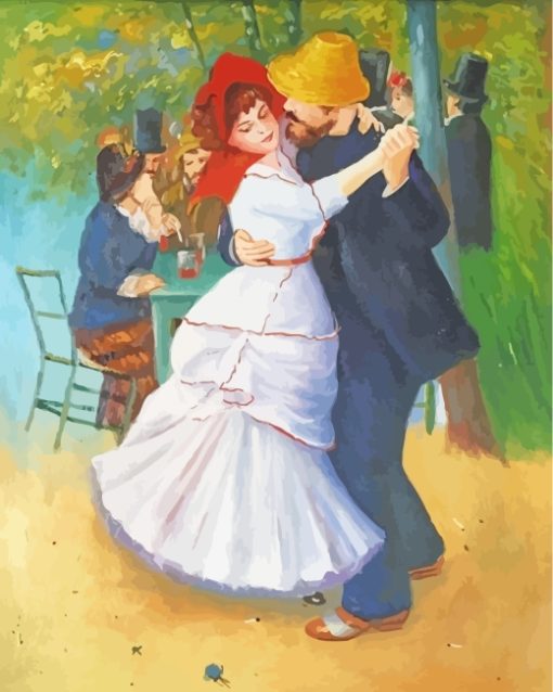 Renoir Dance At Bougival paint by numbers