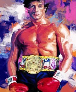 Rocky Balboa paint by numbers