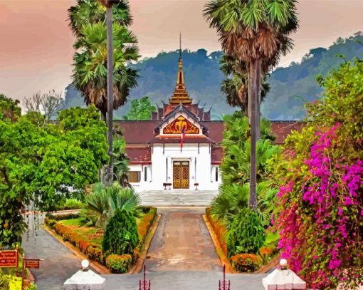 Royal Palace Laos paint by numbers