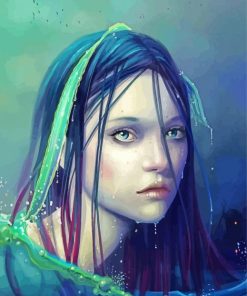 Sad Naiad In Water paint by numbers