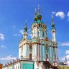 Saint Andrew's Church Kiev paint by numbers