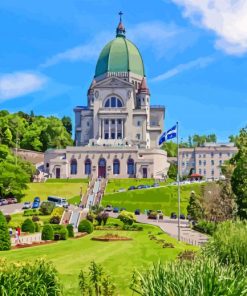 Saint Joseph's Oratory Canada paint by numbers