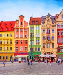 Salt Market Square In Poland paint by numbers