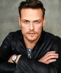Sam Heughan Scottish Actor paint by numbers