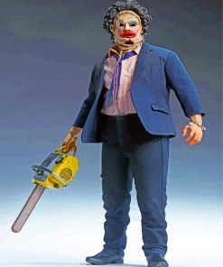 Scary Clown Leatherface paint by numbers