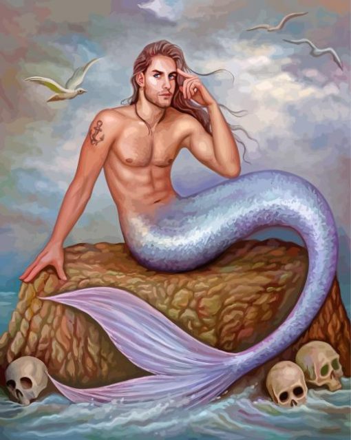 Scary Merman paint by numbers