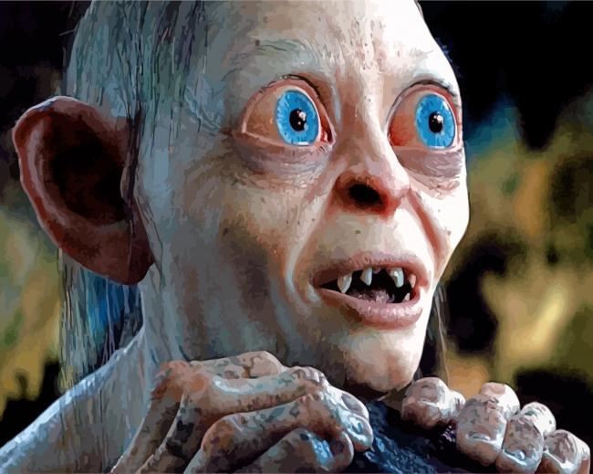 Smeagol The Lord Of The Rings paint by numbers