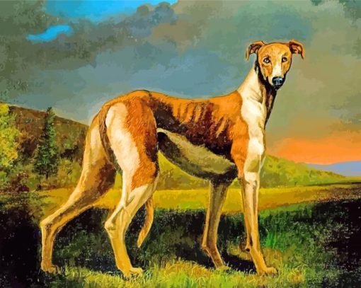 Dog Scent Hound In Nature-paint-by-number
