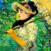 Spring Woman By Manet paint by numbers
