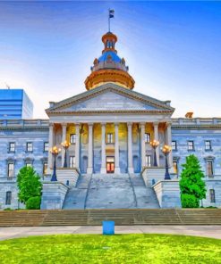 state-house-in-south-carolina-paint-by-number