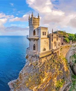 The Swallow's Nest Castle paint by numbers