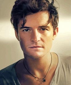 The Actor Orlando Bloom paint by numbers