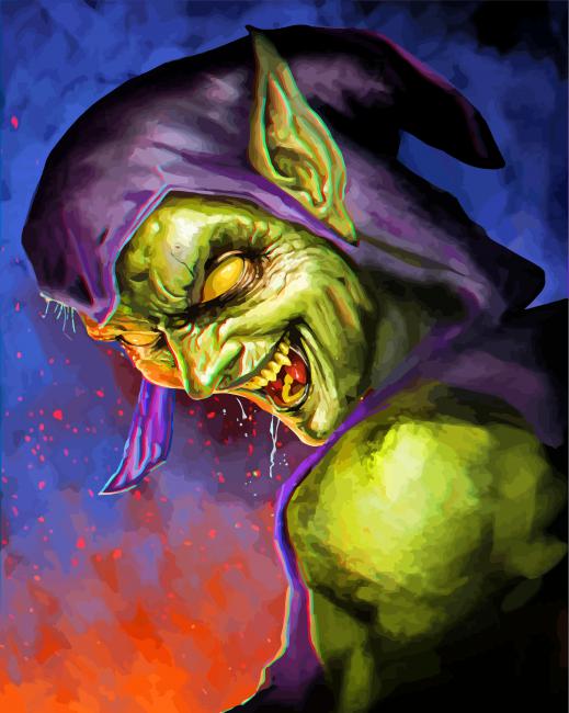 The Green Goblin paint by numbers