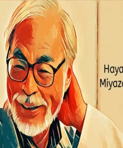 The Japanese Animator Hayao Miyazaki paint by numbers
