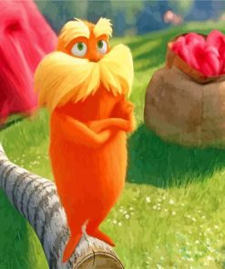 The Lorax Movie paint by numbers