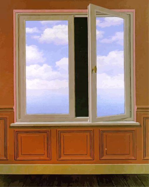 The Telescope Rene Magritte paint by numbers