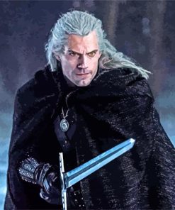Henry Cavill The Witcher paint by numbers