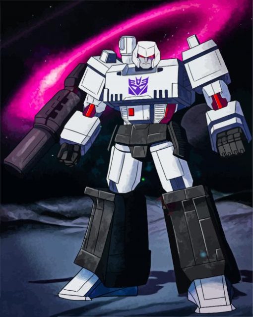 Transformers Prime Megatron paint by numbers