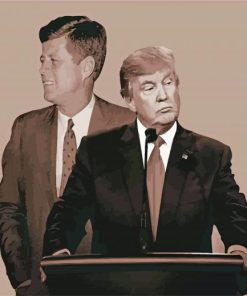 Trump And Kennedy paint by numbers