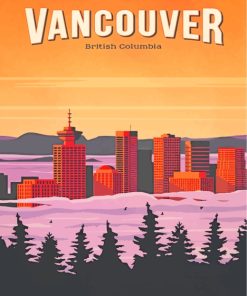 Vancouver Poster paint by numbers