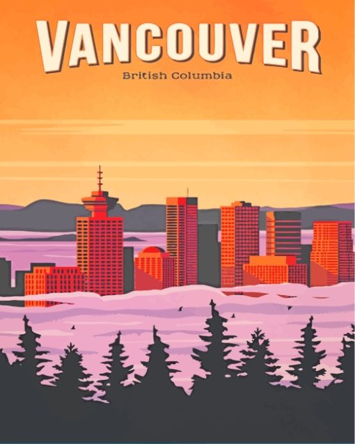 Vancouver Poster paint by numbers