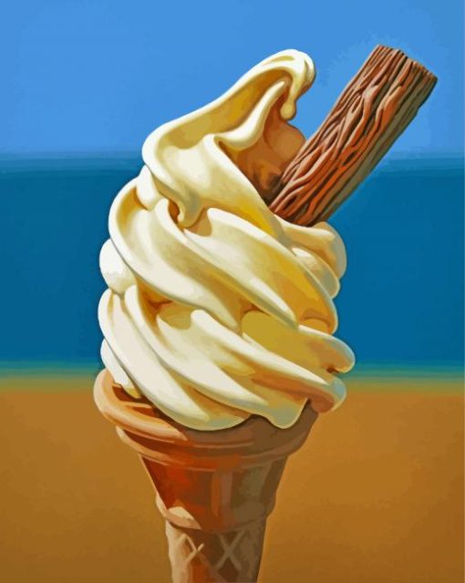 Vintage Ice Cream Art paint by numbers