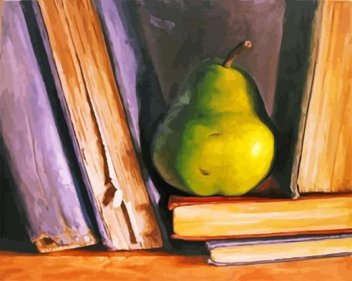 Vintage Pear Fruit Art paint by numbers