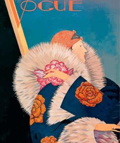 Vogue Poster Vintage Woman paint by numbers