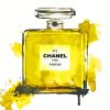 Yellow Chanel Perfume Illustration paint by numbers