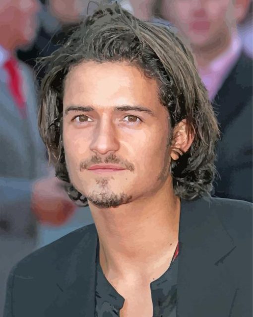 Young Orlando Bloom paint by numbers