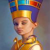 Young Nefertiti Egypt paint by numbers
